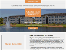 Tablet Screenshot of chapel-trace-apts.com